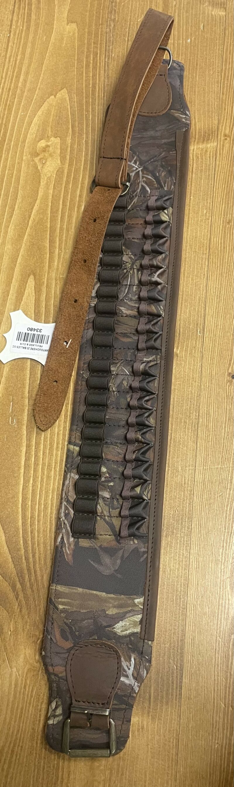 Cartouchière 20 balles GC Feuillage et cuir